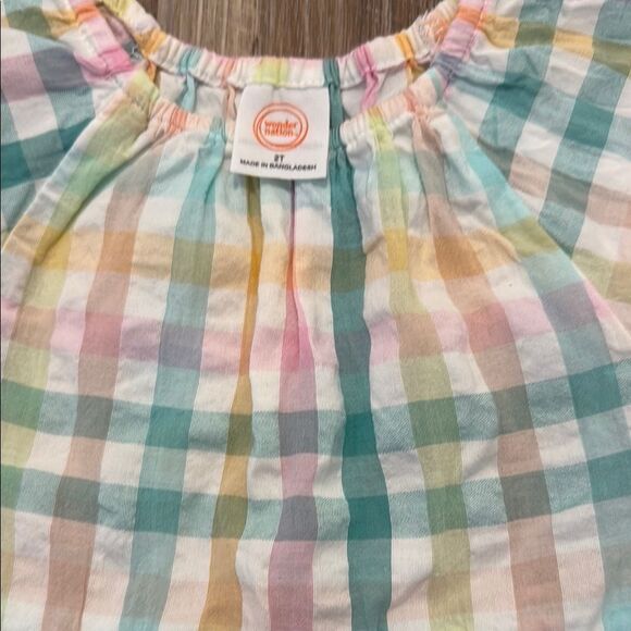 Wonder Nation Multi color Plaid Baby Dress 2T - Picture 2 of 3